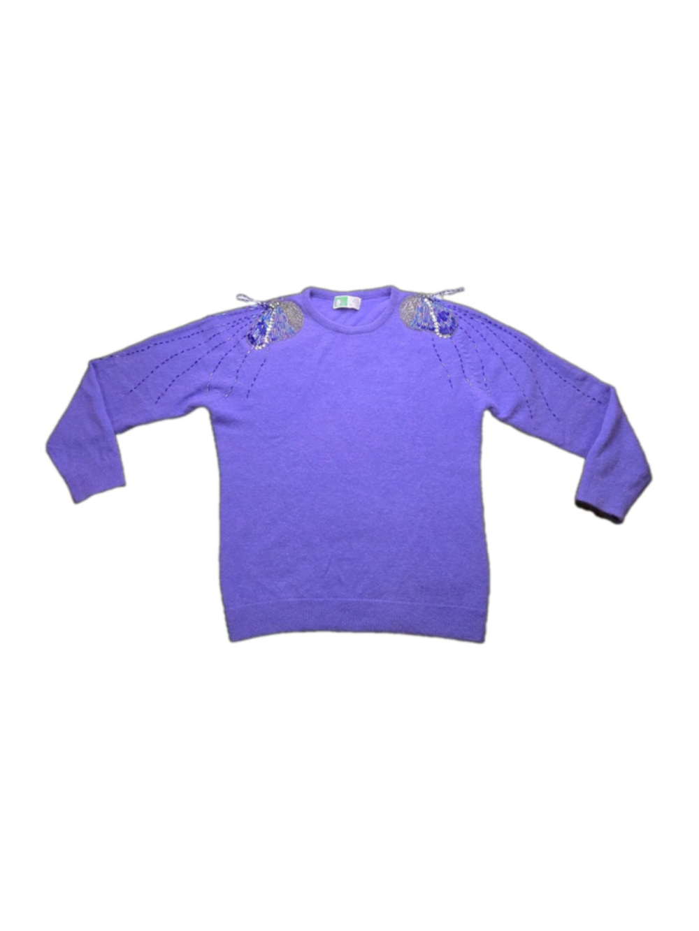 DG Wool Blend Sweater Seqin Beaded Shoulder Detail Medium